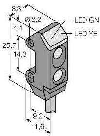 Turck Lichttaster VS1AN5CV20Q 3063090 1St.