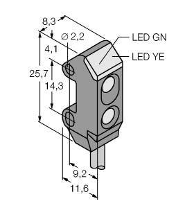 Turck Lichttaster VS1AP5C10Q 3063086 1St.