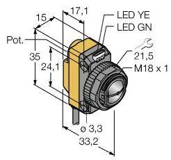 Turck Lichttaster QS18VN6CV15 3061639 1St.