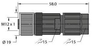 Turck 100002047 Sensor-/Aktor-Steckverbinder, unkonfektioniert 1St.