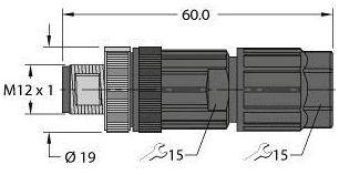 Turck 100002535 Sensor-/Aktor-Steckverbinder, unkonfektioniert 1 St.