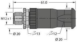 Turck 100002289 Sensor-/Aktor-Steckverbinder, unkonfektioniert 1St.