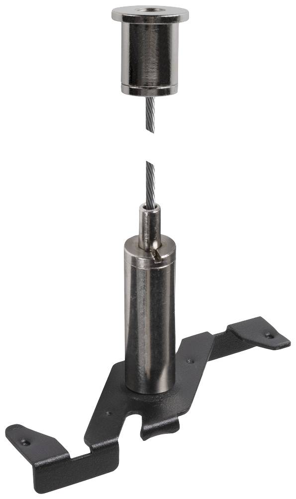 SLV Track Niedervolt-Seilsystem-Komponente Pendelabhängung Schwarz 1006607 48V TRACK