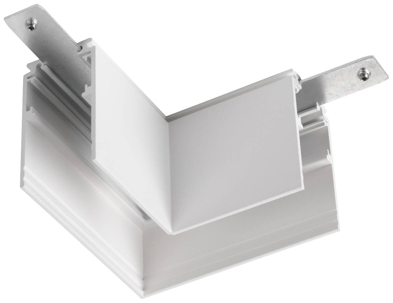 SLV Track Niedervolt-Schienensystem-Komponente L-Verbinder Weiß 1006582 48V TRACK für Aufbauschiene tief, links