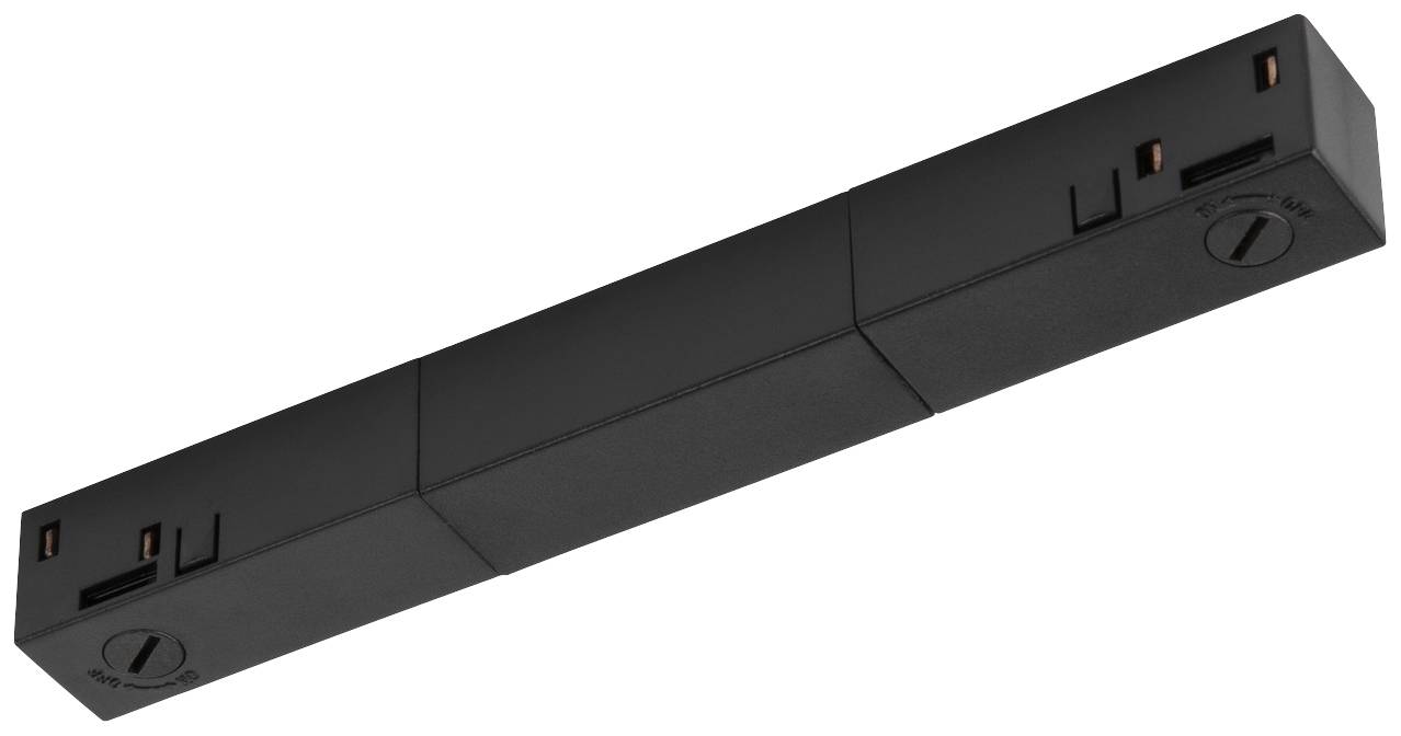 SLV Track Niedervolt-Schienensystem-Komponente Längsverbinder Schwarz 1006569 48V TRACK Längsverbinder elektrisch