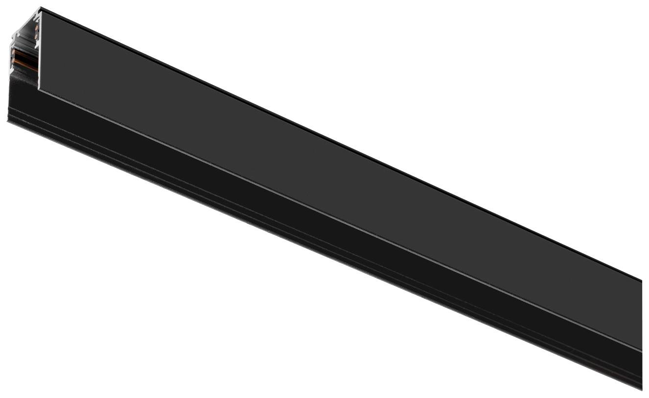SLV Track Niedervolt-Schienensystem-Komponente Schiene Schwarz 1006551 48V TRACK 2m Aufbauschiene tief