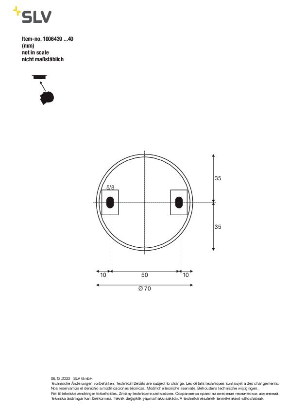 SLV 1006440 ASTO TUBE Deckenleuchte GU10 10W Weiß