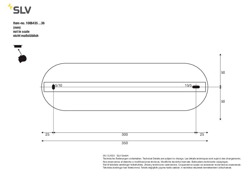 SLV ASTO TUBE 1006435 Pendelleuchte GU10 10W Schwarz