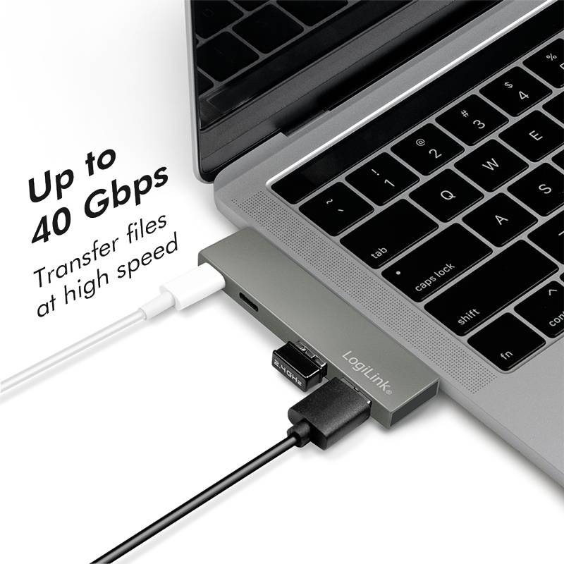 LogiLink USB-C® Dockingstation UA0399 Passend für Marke Dockingstations: Apple USB-C® Power Delivery