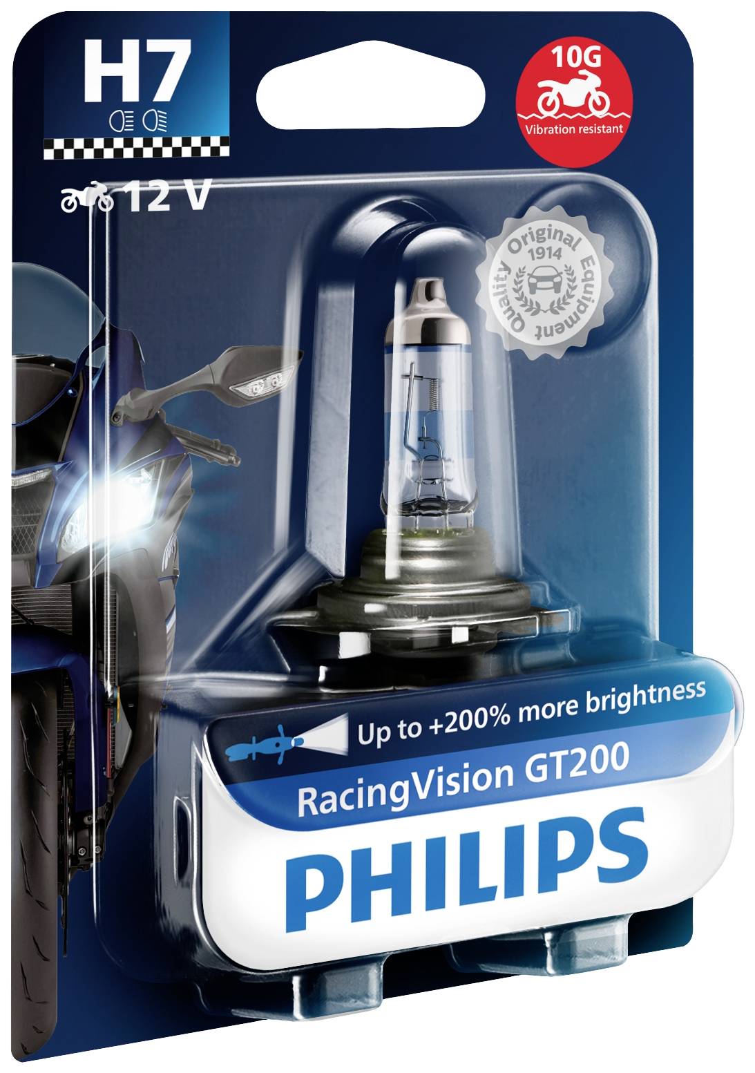 Philips Automotive 12972RGTBW Halogen Leuchtmittel RacingVision H7 55W 12V