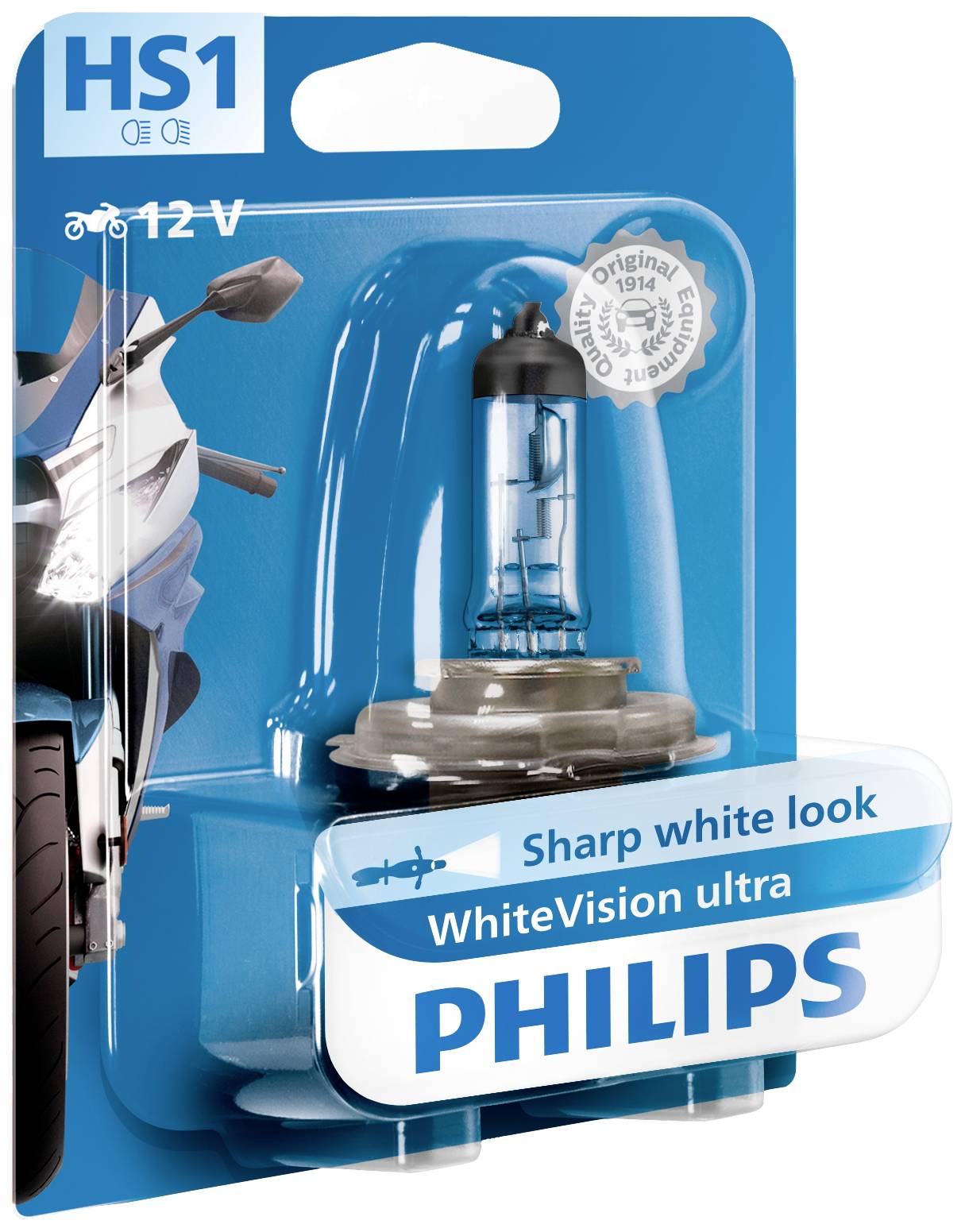 Philips Automotive 12636WVUBW Halogen Leuchtmittel WhiteVision Ultra HS1 35/35W 12V