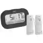 TFA Dostmann DOUBLE-CHECK Funk-Thermometer digital Schwarz 30.3073.01 TFA Dostmann DOUBLE-CHECK Funk-Thermometer digital Schwarz 30.3073.01