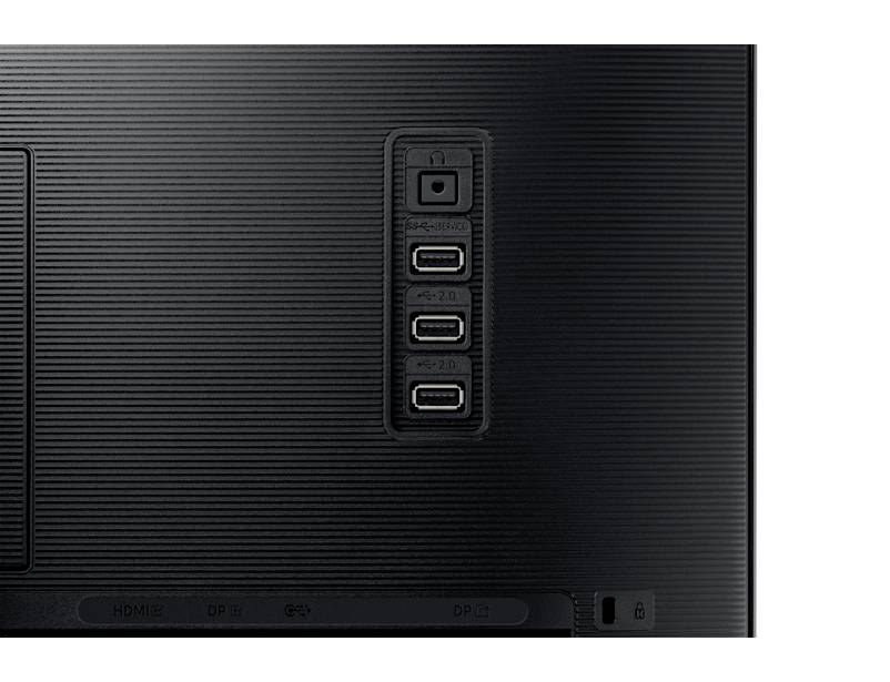 Samsung S24A600UCU LCD-Monitor EEK F (A - G) 61 cm (24 Zoll) 2560 x 1440 Pixel 16:9 5 ms DisplayPort, HDMI®, Kopfhörer (3.5 mm Klinke), USB, USB-C