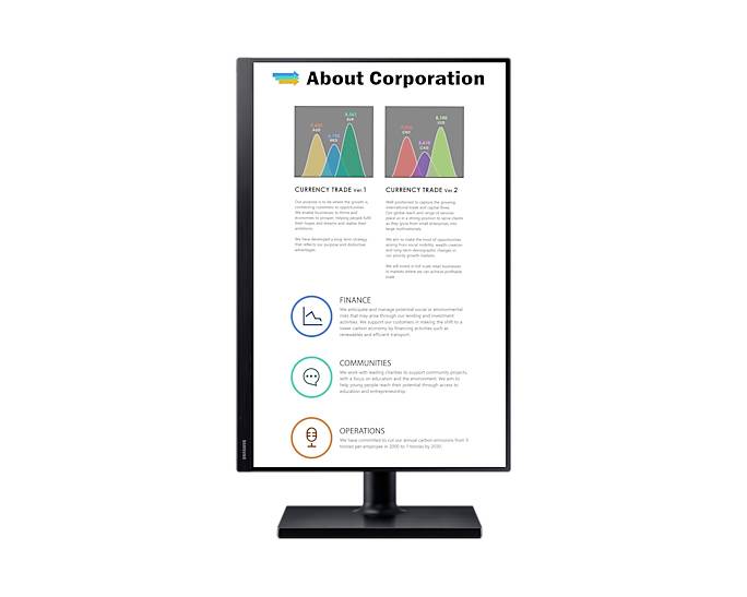 Samsung F24T450GYU LCD-Monitor EEK D (A - G) 61cm (24 Zoll) 1920 x 1200 Pixel 16:10 5 ms DVI, HDMI®, Kopfhörer (3.5mm Klinke)