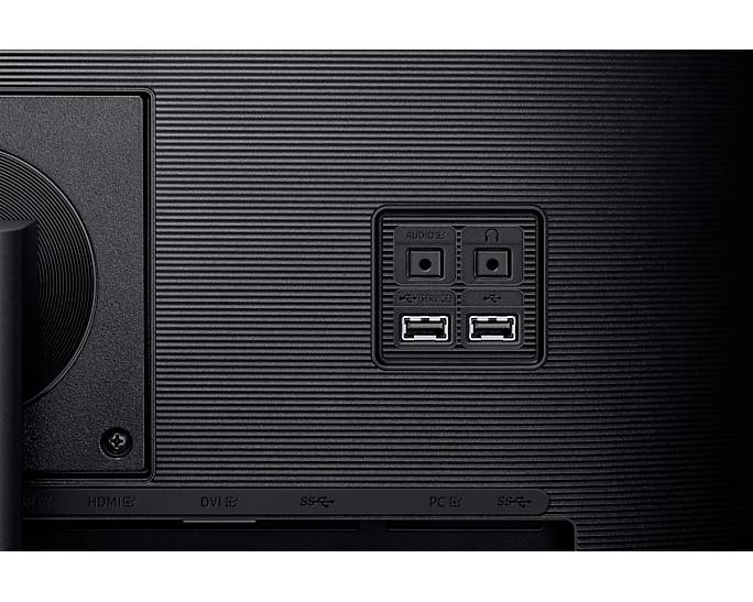 Samsung F24T450GYU LCD-Monitor EEK D (A - G) 61cm (24 Zoll) 1920 x 1200 Pixel 16:10 5 ms DVI, HDMI®, Kopfhörer (3.5mm Klinke)