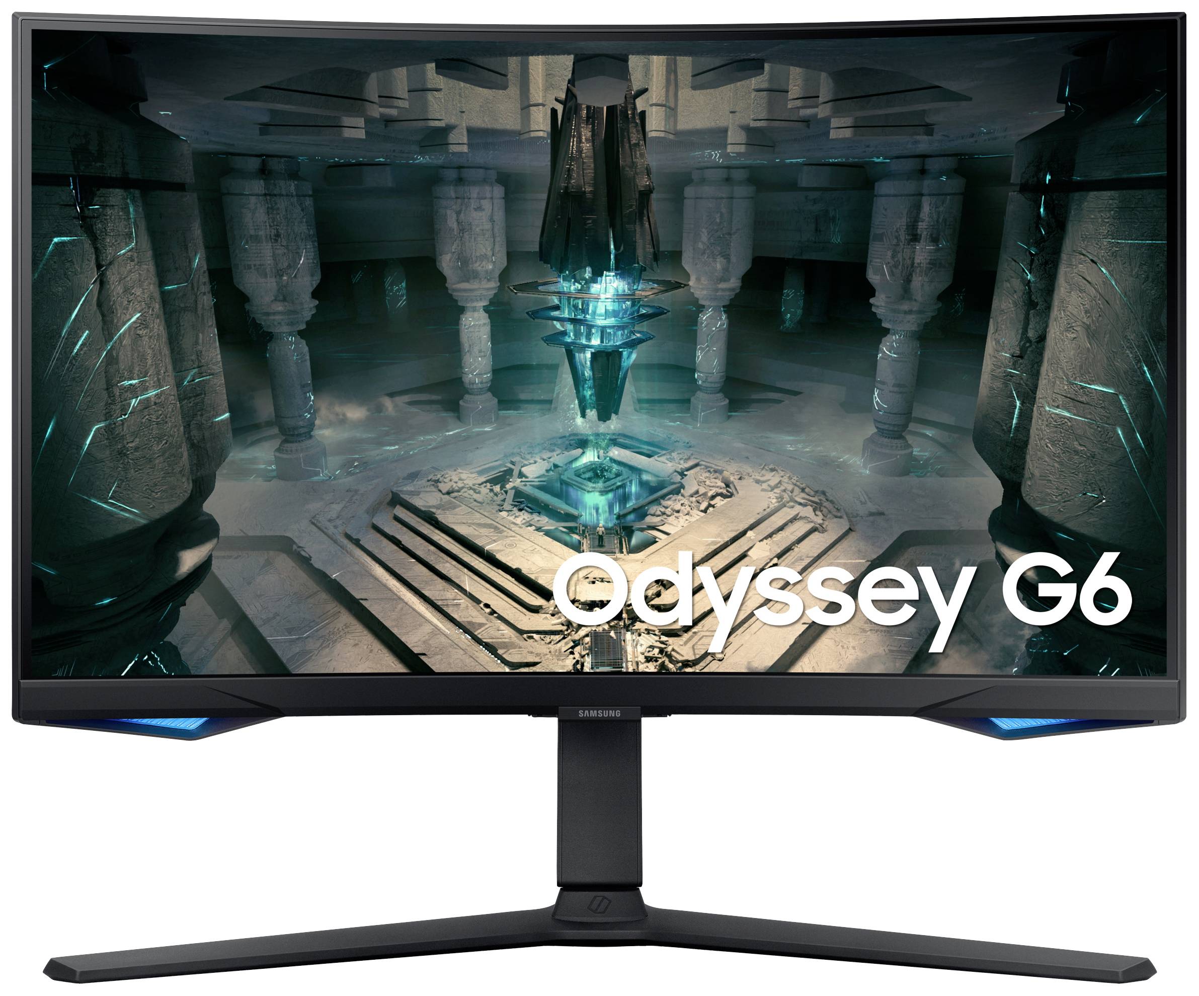 Samsung Odyssey G6 S27BG650EU LCD-Monitor EEK F (A - G) 68.6 cm (27 Zoll) 2560 x 1440 Pixel 16:9 1 ms HDMI®, DisplayPort, Kopfhörer (3.5 mm Klinke)