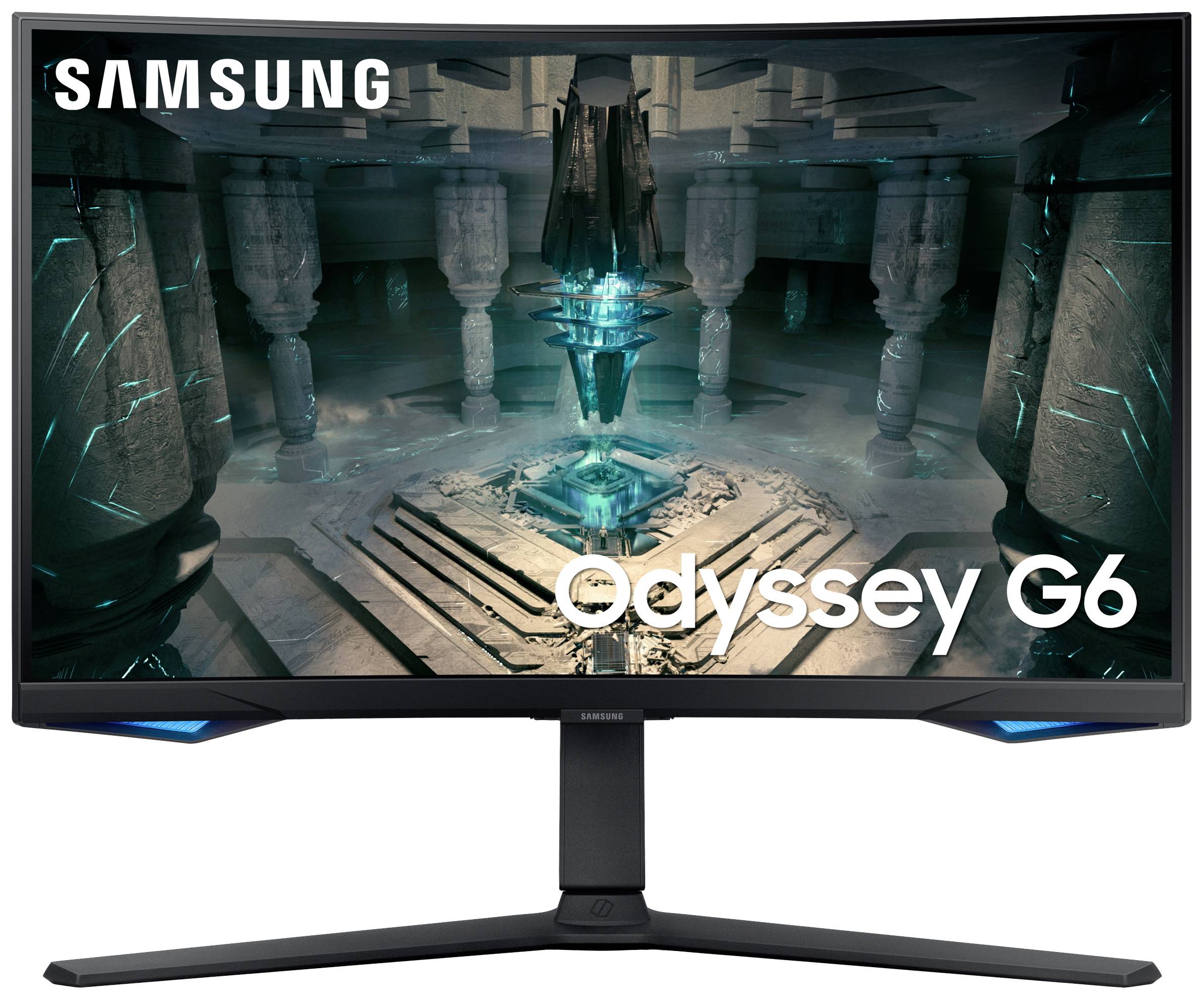 Samsung Odyssey G6 S27BG650EU LCD-Monitor EEK F (A - G) 68.6 cm (27 Zoll) 2560 x 1440 Pixel 16:9 1 ms HDMI®, DisplayPort, Kopfhörer (3.5 mm Klinke)