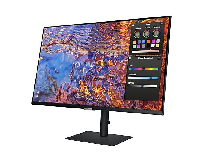 Samsung ViewFinity S8 S32B800PXU LED-Monitor EEK G (A - G) 81.3 cm (32 Zoll) 3840 x 2160 Pixel 16:9 5 ms DisplayPort, Kopfhörer (3.5 mm Klinke), HDM