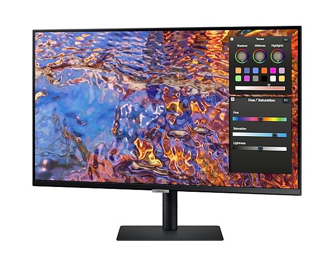 Samsung ViewFinity S8 S32B800PXU LED-Monitor EEK G (A - G) 81.3 cm (32 Zoll) 3840 x 2160 Pixel 16:9 5 ms DisplayPort, Kopfhörer (3.5 mm Klinke), HDM