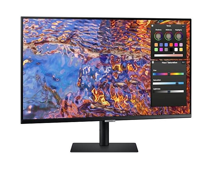 Samsung ViewFinity S8 S32B800PXU LED-Monitor EEK G (A - G) 81.3 cm (32 Zoll) 3840 x 2160 Pixel 16:9 5 ms DisplayPort, Kopfhörer (3.5 mm Klinke), HDM