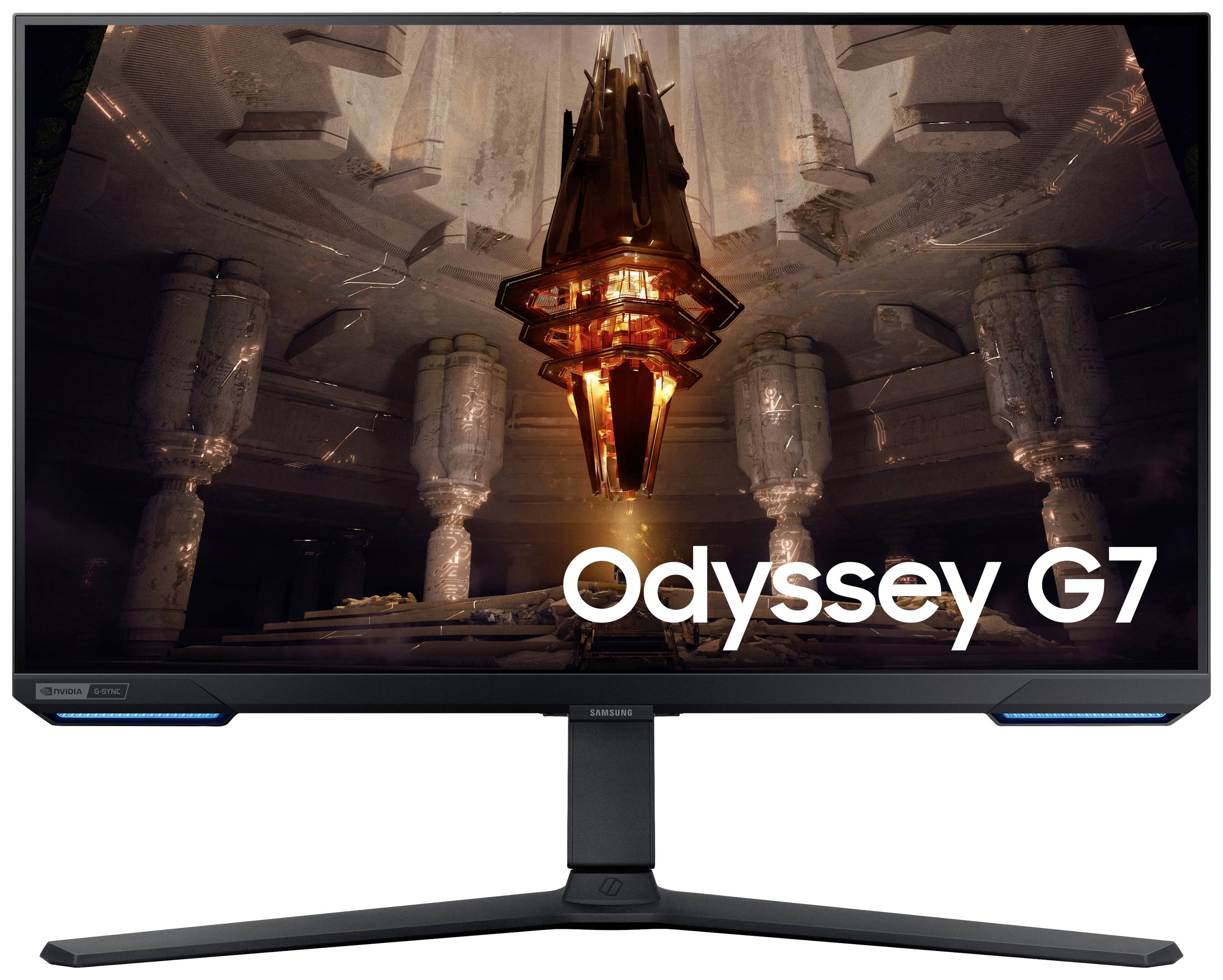 Samsung Odyssey G7 S28BG700EP LED-Monitor EEK F (A - G) 71.1 cm (28 Zoll) 3840 x 2160 Pixel 16:9 1 ms HDMI®, DisplayPort, USB-A (USB 3.2 Gen 1), USB