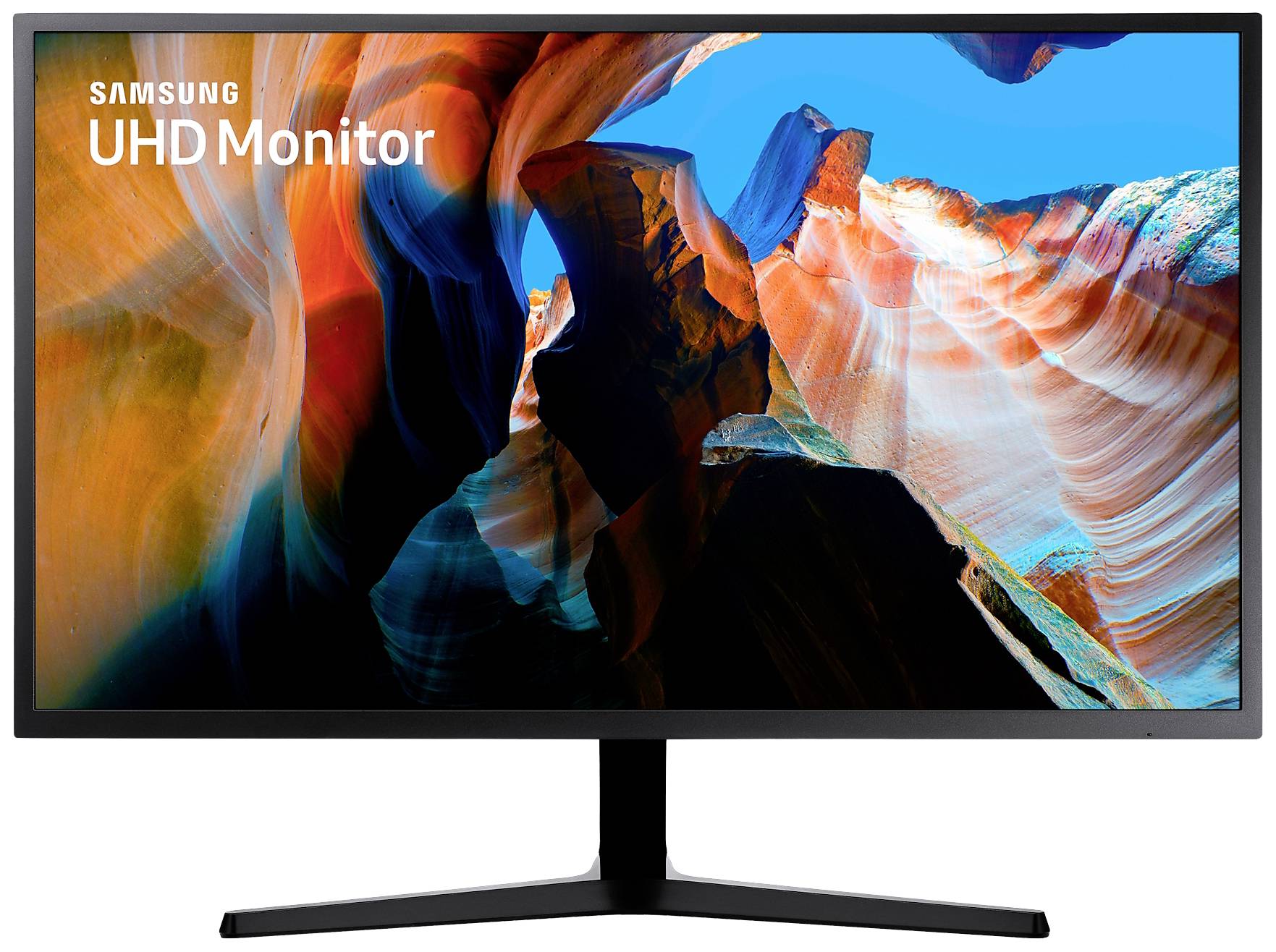 Samsung U32J590UQP LED-Monitor EEK F (A - G) 81.3 cm (32 Zoll) 3840 x 2160 Pixel 16:9 4 ms DisplayPort, HDMI®, Kopfhörer (3.5 mm Klinke) VA LCD
