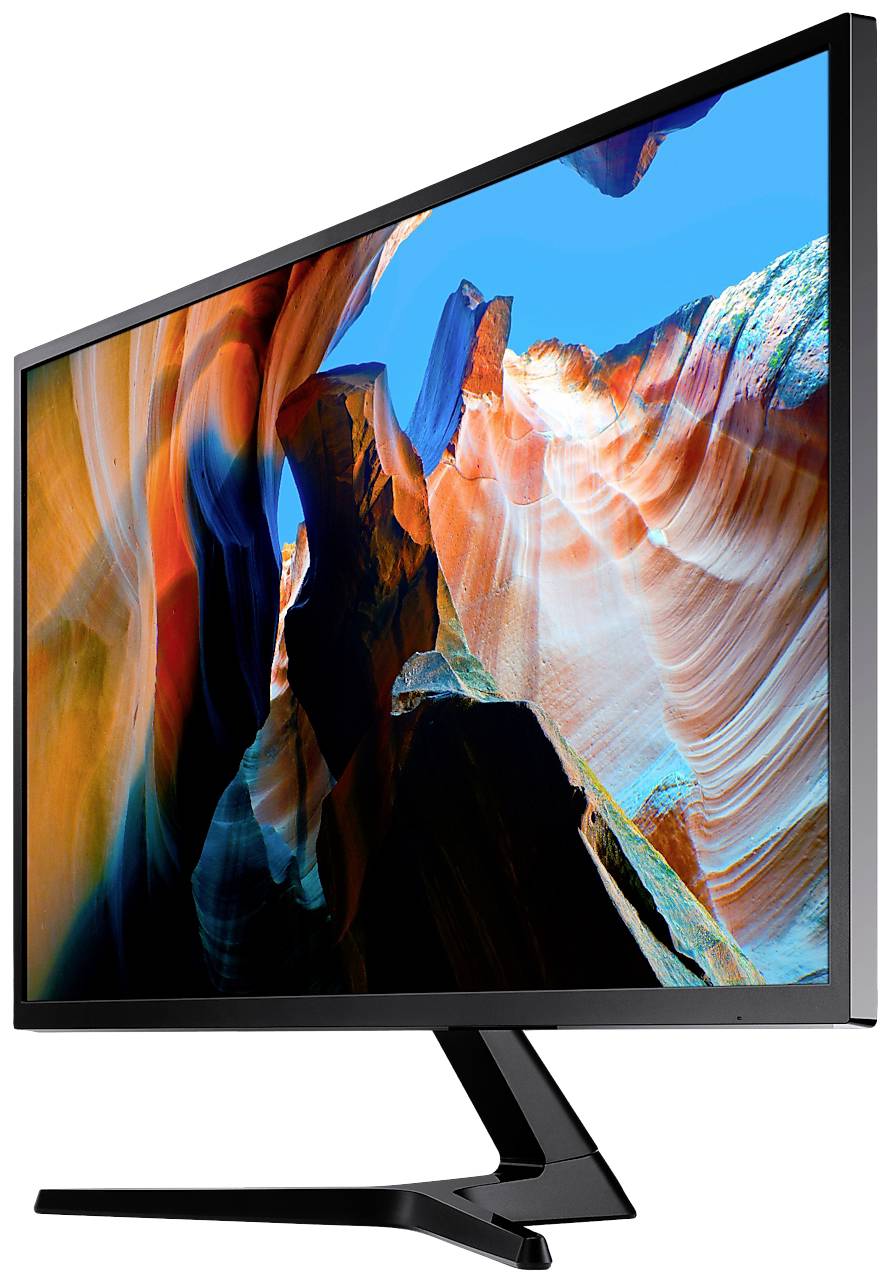Samsung U32J590UQP LED-Monitor EEK F (A - G) 81.3 cm (32 Zoll) 3840 x 2160 Pixel 16:9 4 ms DisplayPort, HDMI®, Kopfhörer (3.5 mm Klinke) VA LCD