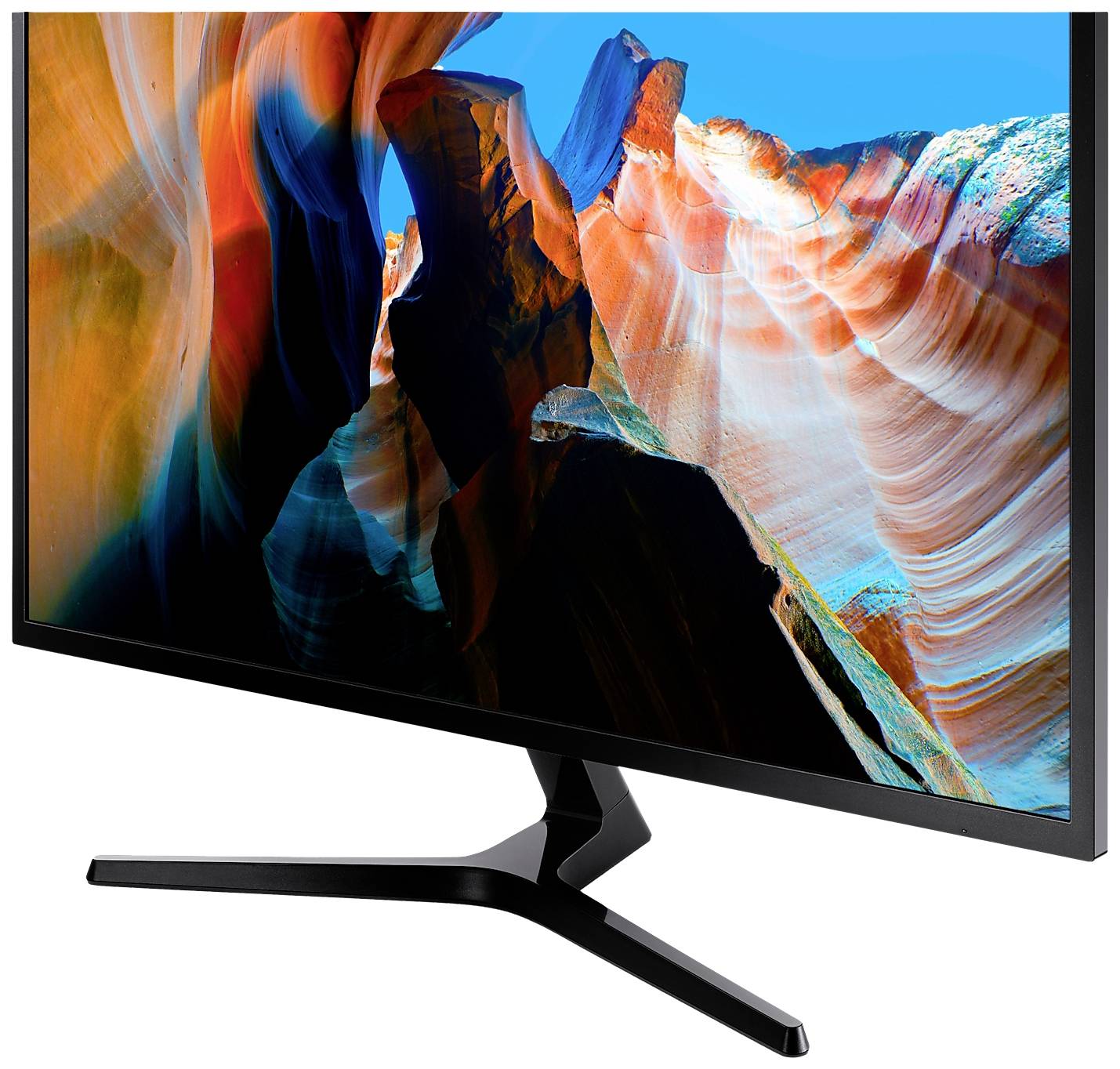 Samsung U32J590UQP LED-Monitor EEK F (A - G) 81.3 cm (32 Zoll) 3840 x 2160 Pixel 16:9 4 ms DisplayPort, HDMI®, Kopfhörer (3.5 mm Klinke) VA LCD