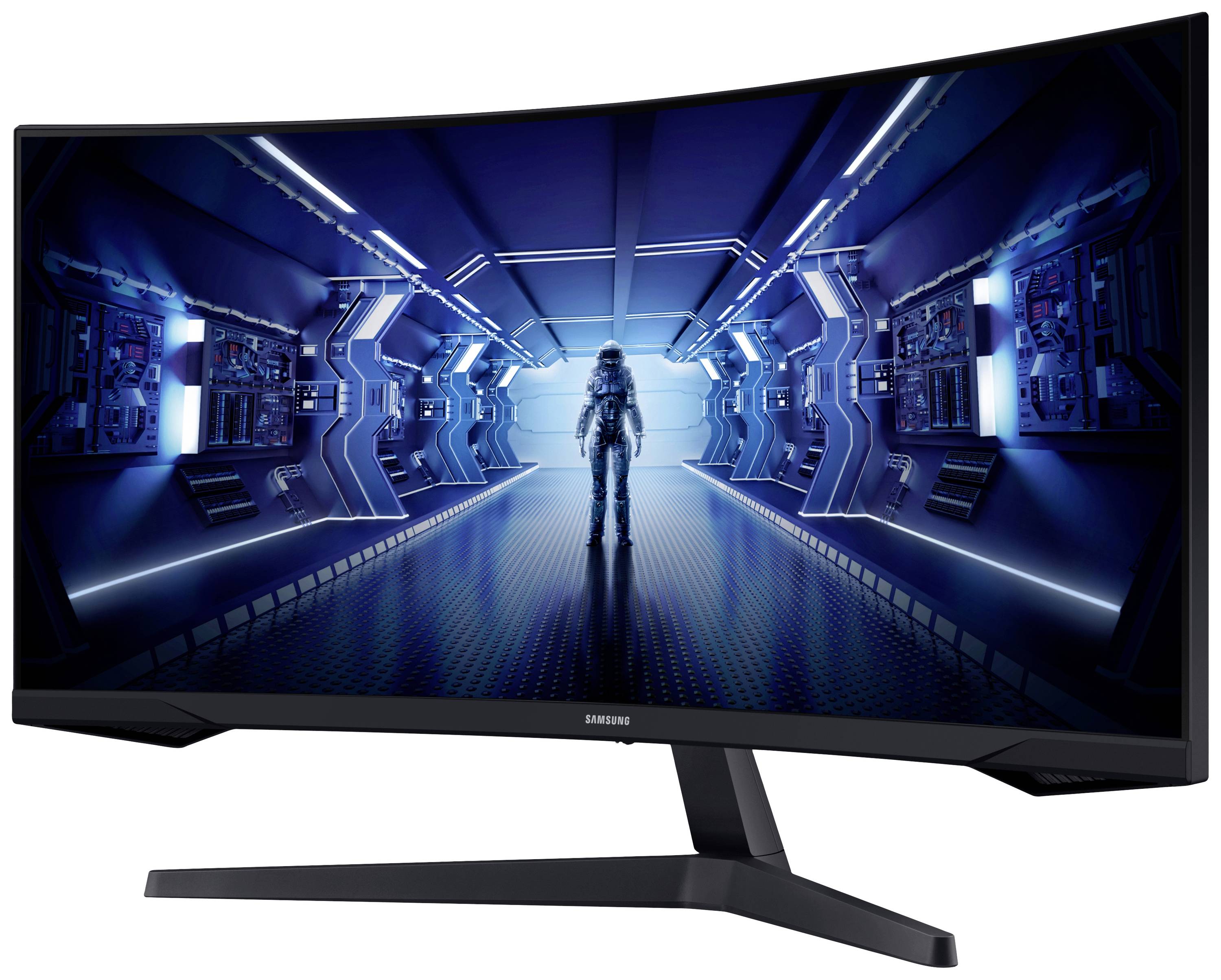 Samsung Odyssey G5 C34G55TWWP LED-Monitor EEK G (A - G) 86.4 cm (34 Zoll) 3440 x 1440 Pixel 21:9 1 ms DisplayPort, HDMI®, Kopfhörer (3.5 mm Klinke)