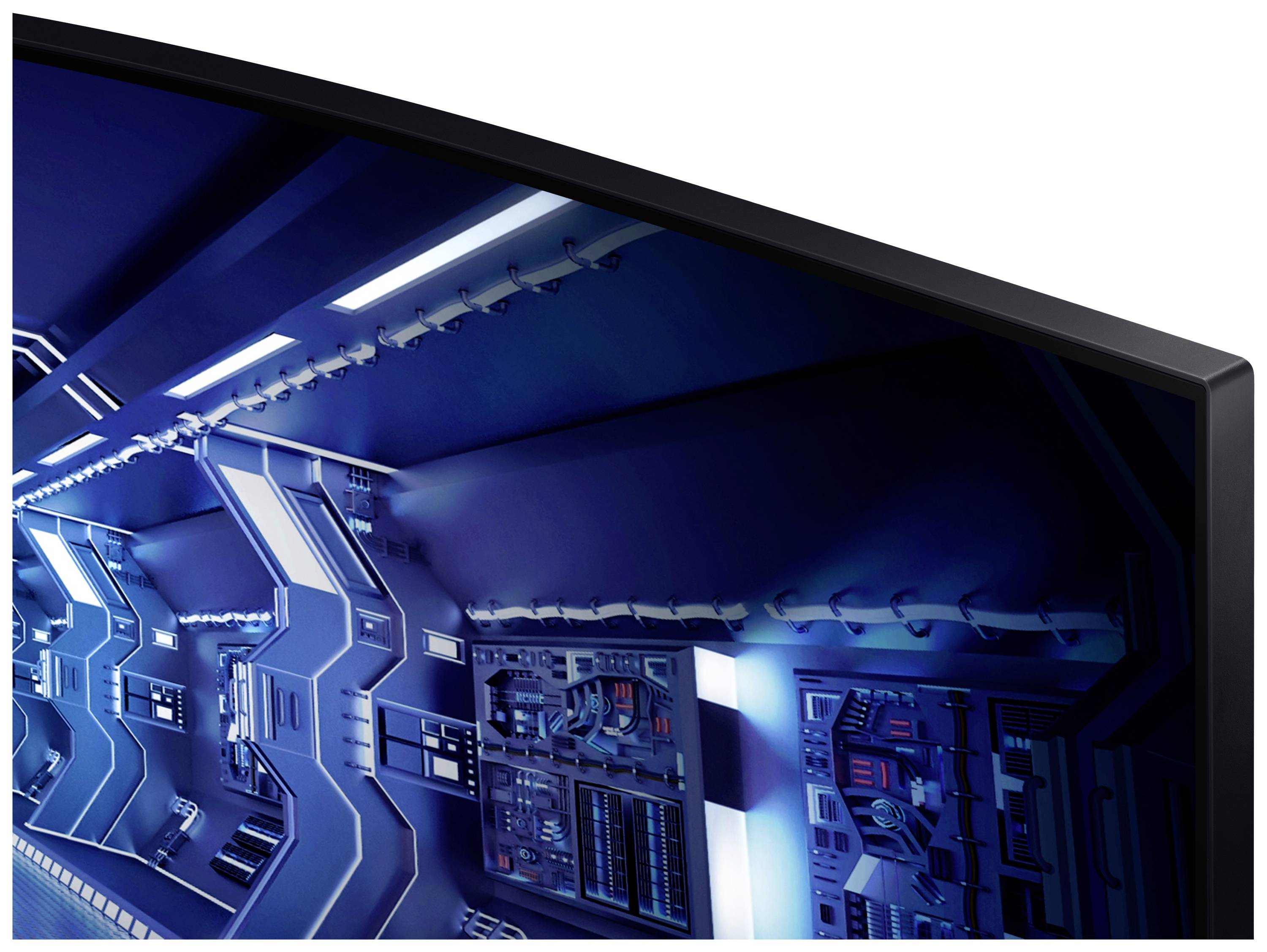 Samsung Odyssey G5 C34G55TWWP LED-Monitor EEK G (A - G) 86.4 cm (34 Zoll) 3440 x 1440 Pixel 21:9 1 ms DisplayPort, HDMI®, Kopfhörer (3.5 mm Klinke)