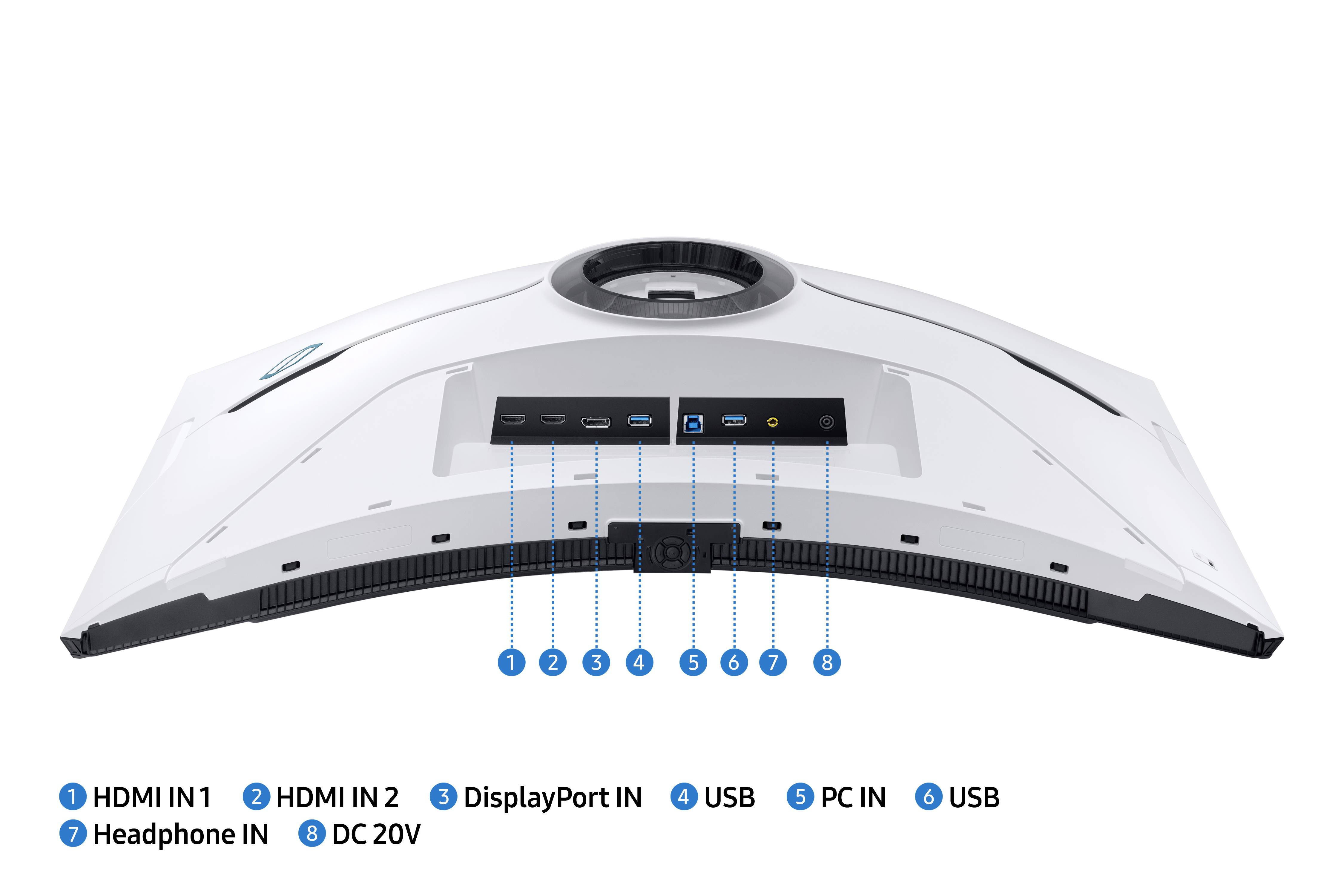 Samsung Odyssey Neo G8 S32BG850NP LED-Monitor EEK G (A - G) 81.3 cm (32 Zoll) 3840 x 2160 Pixel 16:9 1 ms HDMI®, DisplayPort, USB-A (USB 3.2 Gen 1)