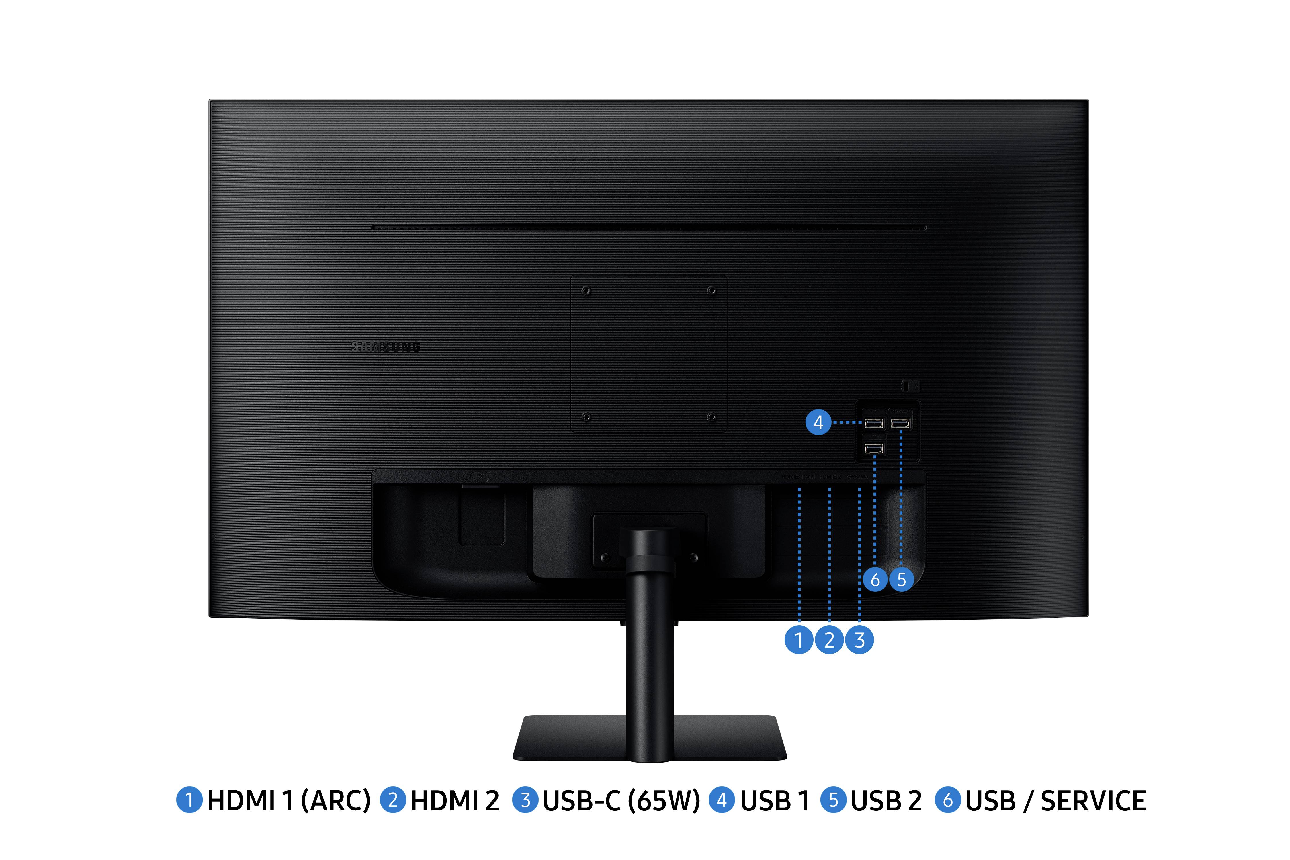 Samsung S32BM700UP LED-Monitor EEK G (A - G) 81.3cm (32 Zoll) 3840 x 2160 Pixel 16:9 4 ms HDMI®, USB-C®, USB-A (USB 2.0), WLAN