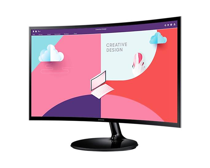 Samsung S27C364EAU LCD-Monitor EEK E (A - G) 68.6 cm (27 Zoll) 1920 x 1080 Pixel 16:9 4 ms HDMI®, VGA, Kopfhörer (3.5 mm Klinke) VA LCD