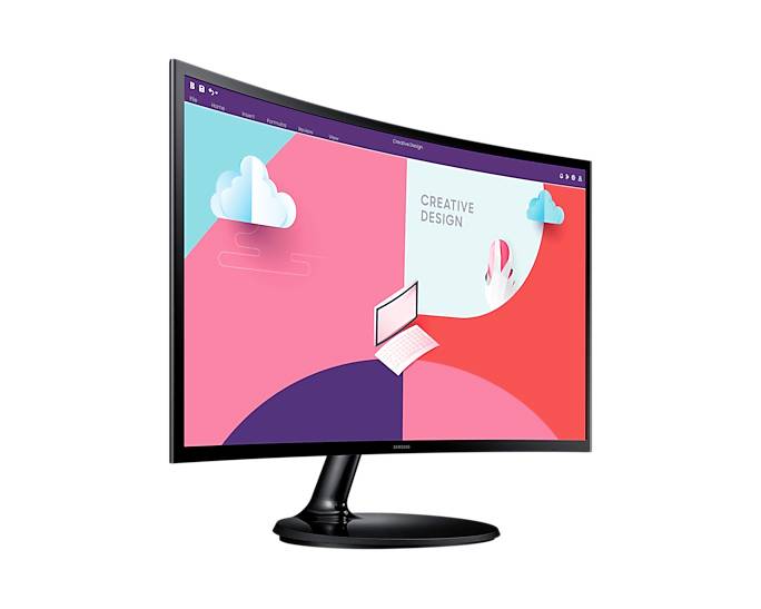 Samsung S24C364EAU LED-Monitor EEK E (A - G) 61 cm (24 Zoll) 1920 x 1080 Pixel 16:9 4 ms HDMI®, VGA, Kopfhörer (3.5 mm Klinke) VA LCD