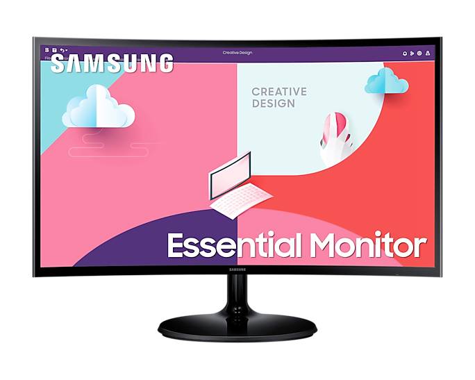 Samsung S24C364EAU LED-Monitor EEK E (A - G) 61 cm (24 Zoll) 1920 x 1080 Pixel 16:9 4 ms HDMI®, VGA, Kopfhörer (3.5 mm Klinke) VA LCD
