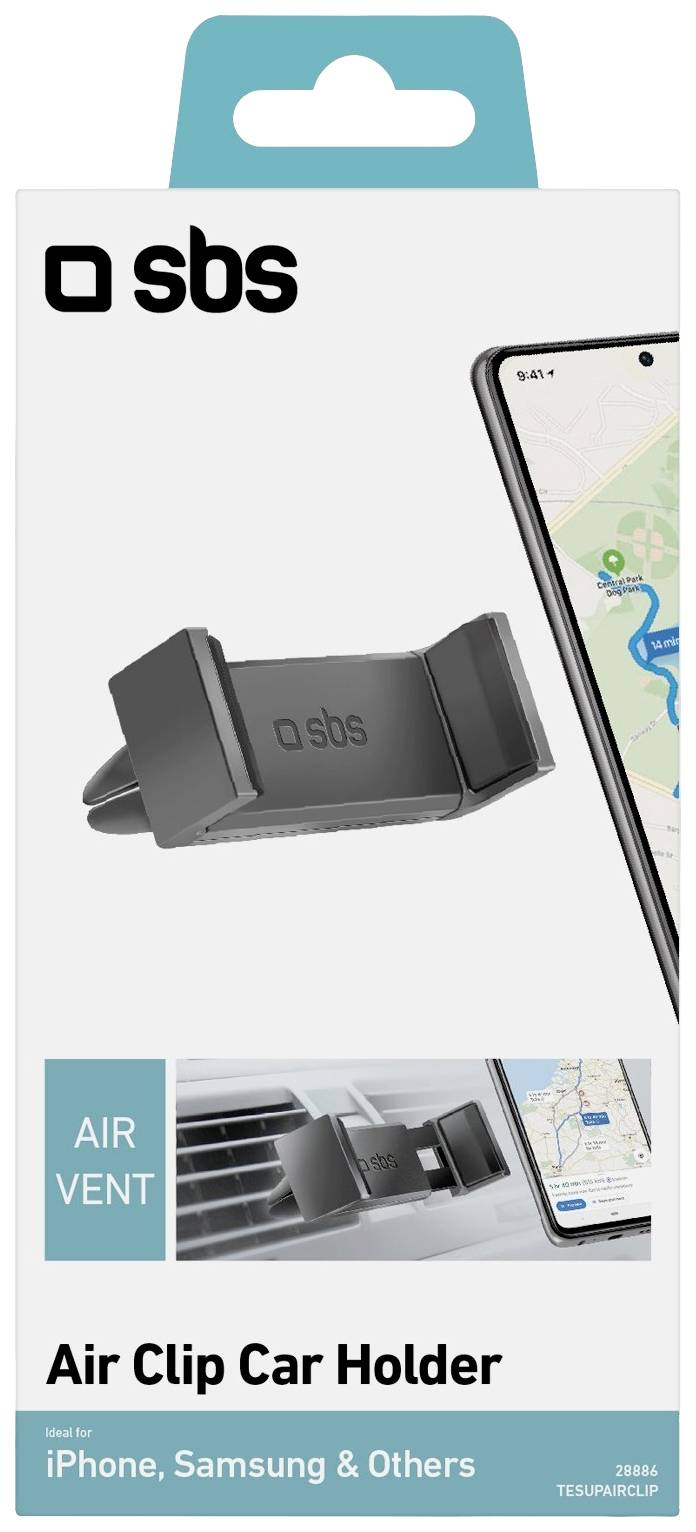 sbs mobile Lüftungsgitter Handy-Kfz-Halterung 360° drehbar 55 - 80 mm