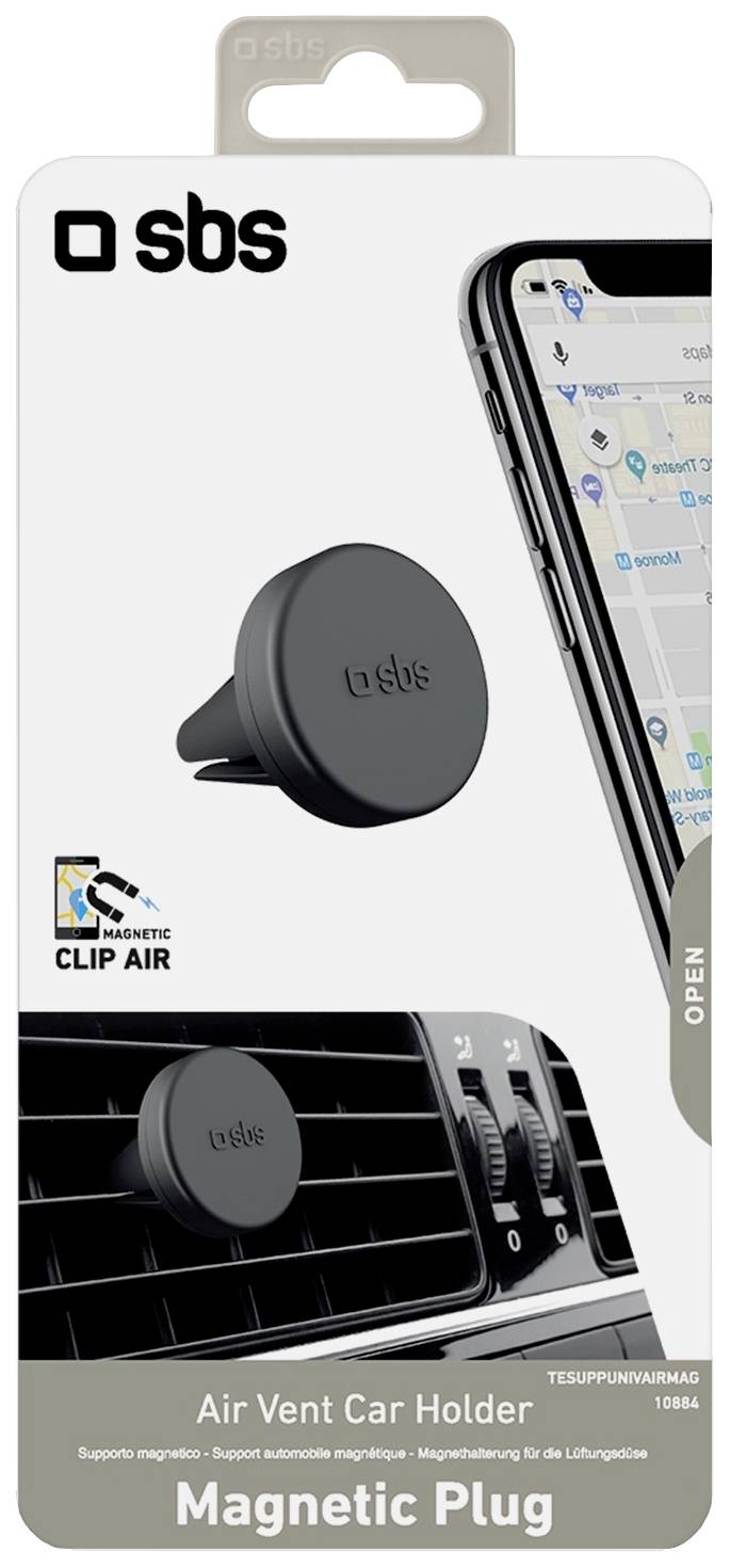Sbs mobile Lüftungsgitter Handy-Kfz-Halterung Magnetbefestigung