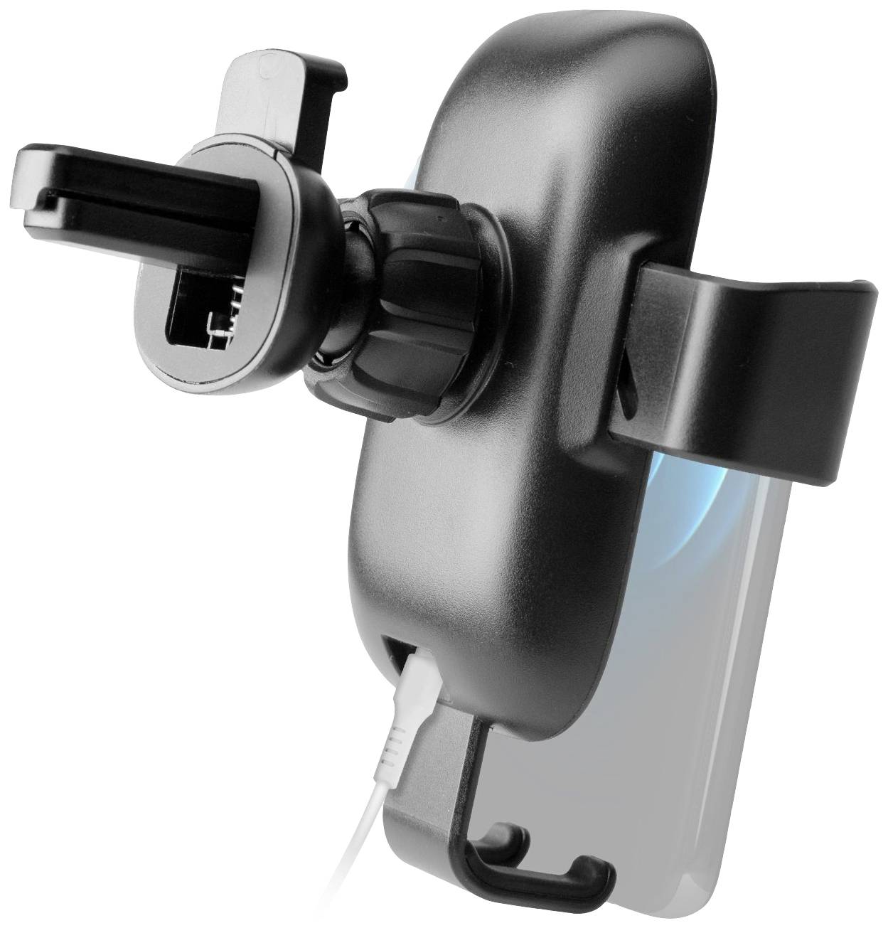 sbs mobile TESUPGRAVWIRLITE10W Lüftungsgitter Handy-Kfz-Halterung mit Induktionsladefunktion 55 - 90 mm