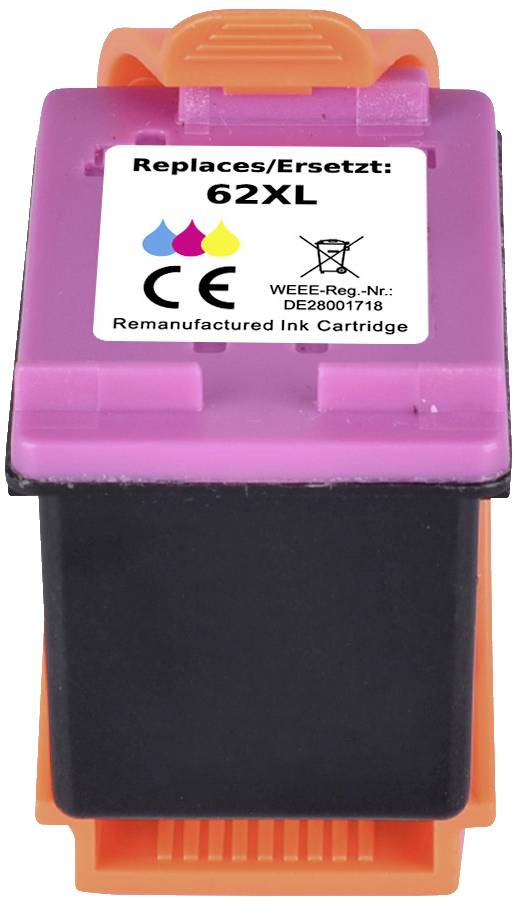 Renkforce Druckerpatrone ersetzt HP 62XL, C2P07AE Kompatibel Cyan, Magenta, Gelb RF-5679858