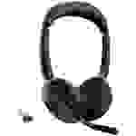 Jabra Evolve2 65 Flex Link380a UC Computer On Ear Headset Bluetooth® Stereo Schwarz Noise Cancelling Headset