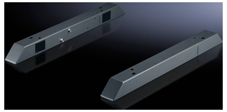 Zwei graue, längliche Objekte auf dunklem Hintergrund, vermutlich Sensorleisten, nebeneinander angeordnet.