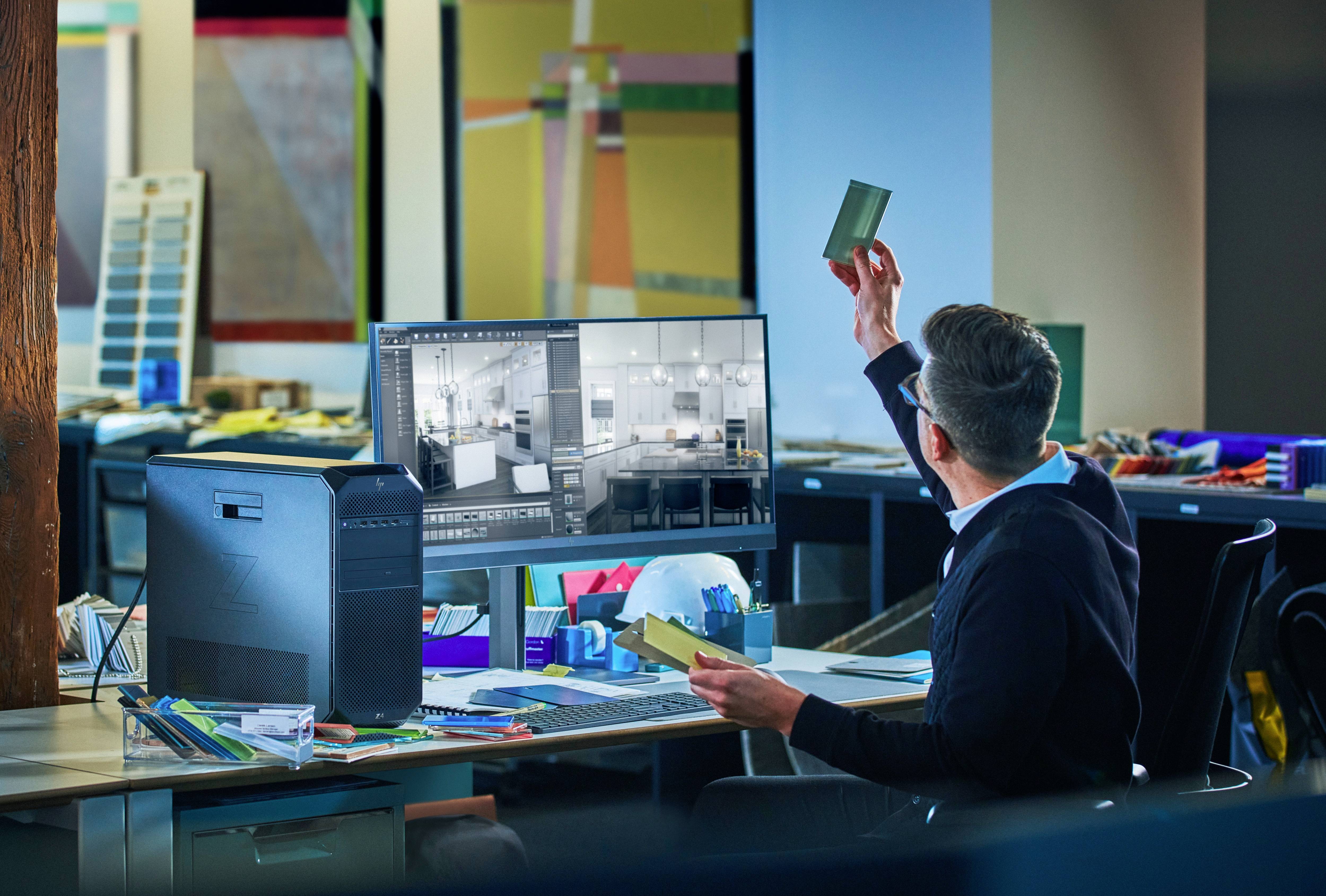 HP Workstation Z4 G5 Intel® Xeon® W w3-2425 4.2 GHz 32 GB RAM 512 GB SSD Nvidia RTX A2000 12 GB GDDR6 Win 11 Pro 5E8E1EA#ABD