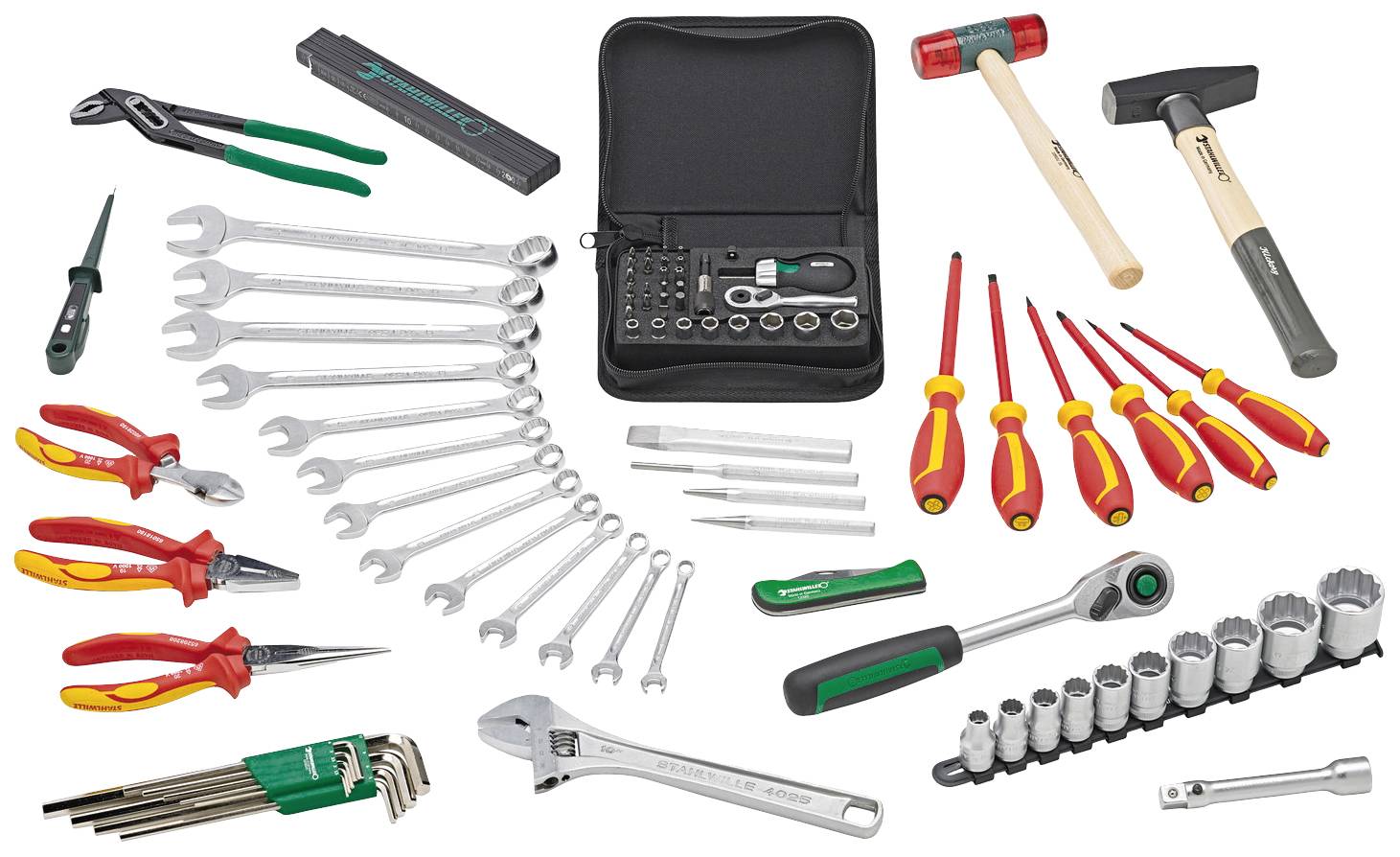 Stahlwille 13301/88 98830183 VDE Werkzeugkoffer bestückt (B x H x T) 500 x 210 x 390mm