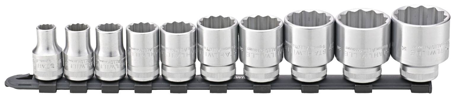 Stahlwille 50/10-12918 Steckschlüsseleinsatz-Set 1/2" 10teilig 96053010