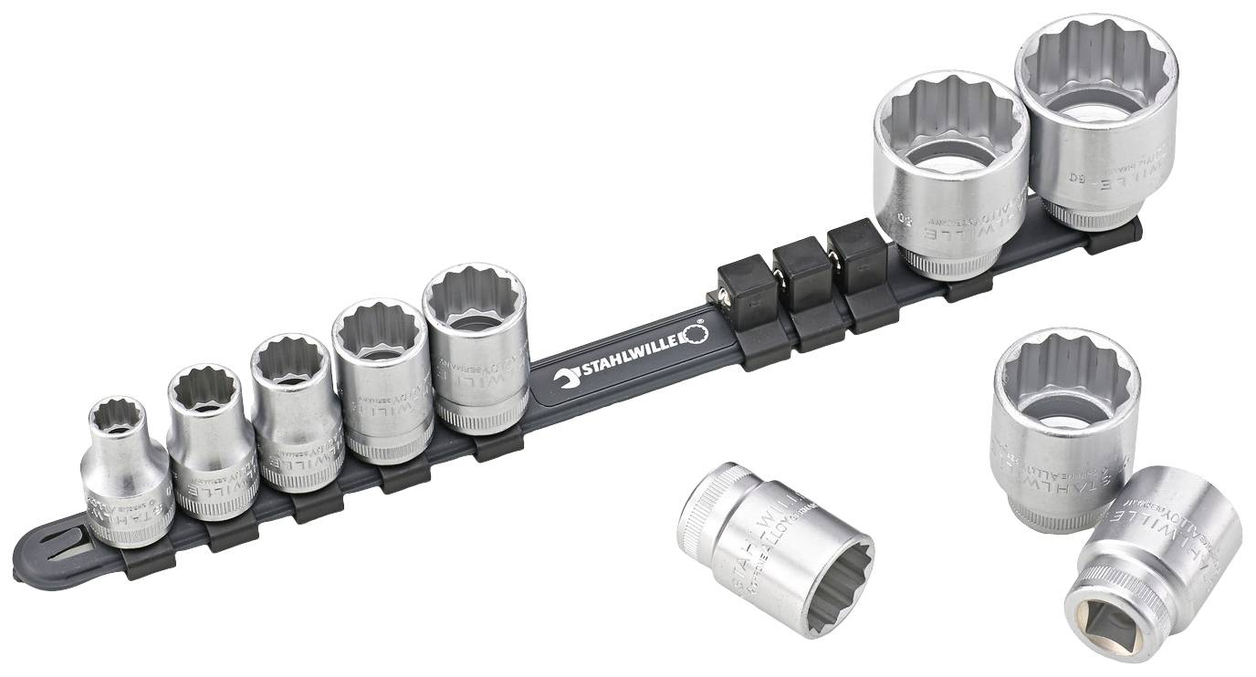 Stahlwille 50/10-12918 Steckschlüsseleinsatz-Set 1/2" 10teilig 96053010