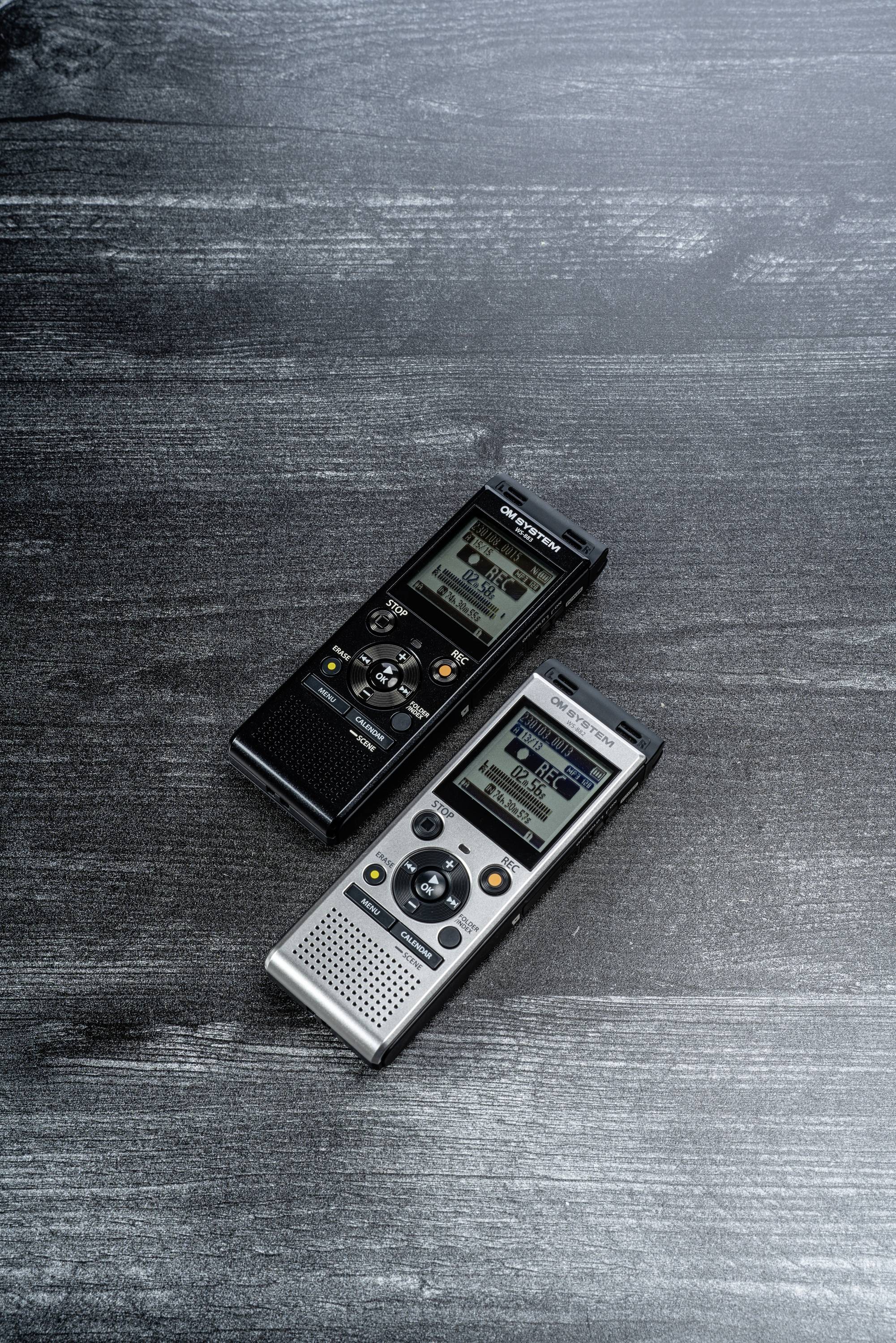 OM System WS-882 Digitales Diktiergerät Aufzeichnungsdauer (max.) 1040h Silber