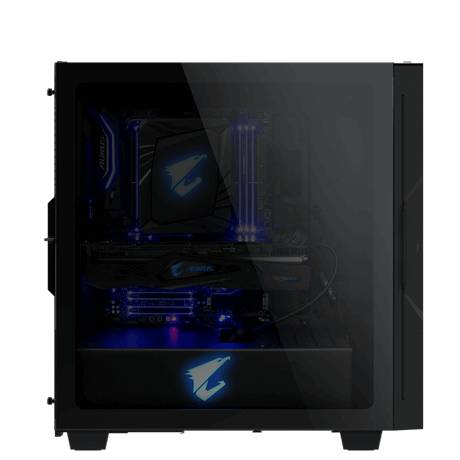 Gigabyte AORUS C300 GLASS Midi-Tower PC-Gehäuse Schwarz