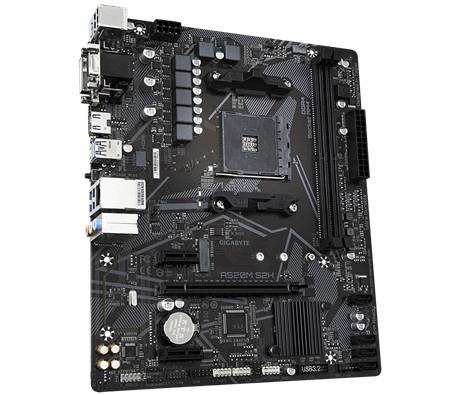Gigabyte A520M S2H Mainboard Sockel (PC) AMD® AM4 Formfaktor (Details) Micro-ATX