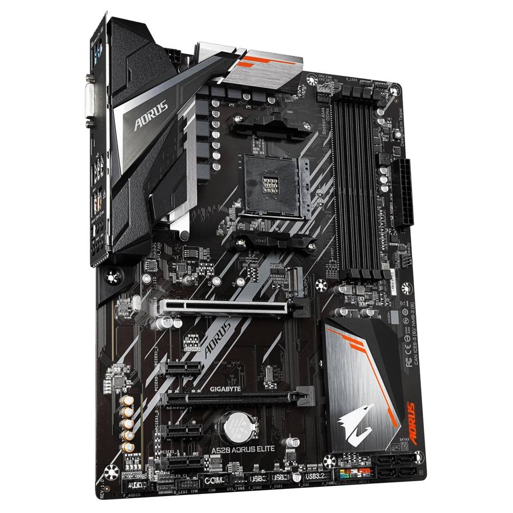 Gigabyte A520 AORUS ELITE Mainboard Sockel (PC) AMD® AM4 Formfaktor (Details) ATX Mainboard-Chipsatz AMD® A520