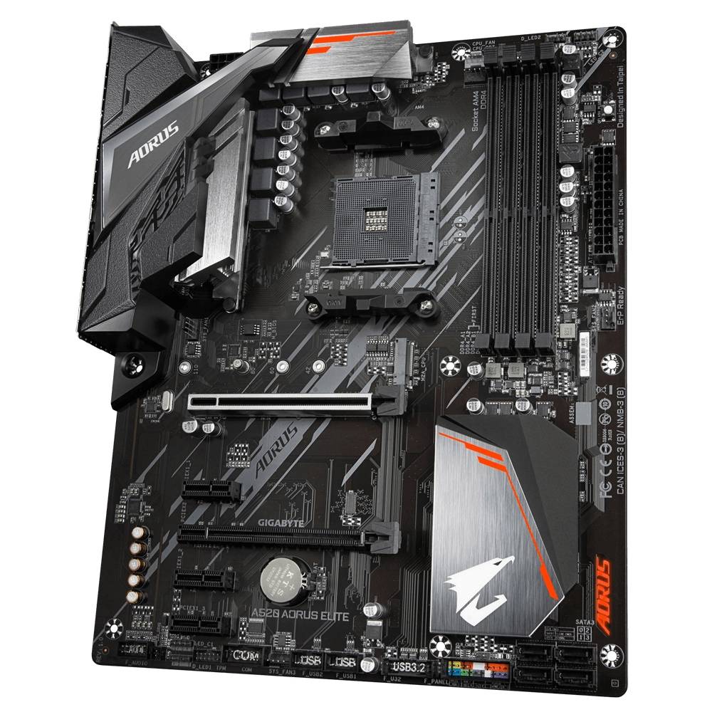Gigabyte A520 AORUS ELITE Mainboard Sockel (PC) AMD® AM4 Formfaktor (Details) ATX Mainboard-Chipsatz AMD® A520